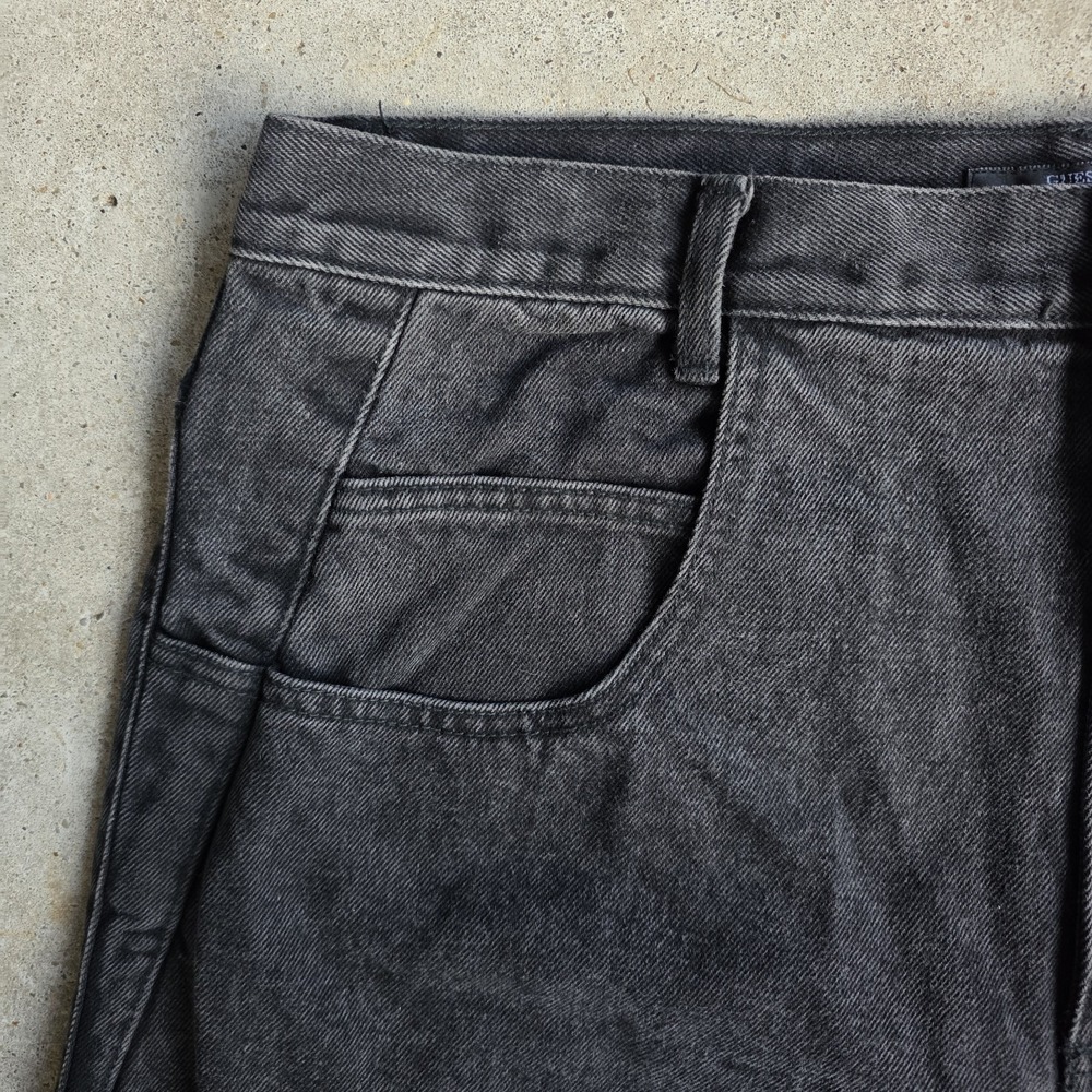 Vintage GUESS Pascal 075 Jeans Sz 40 Black USA High Waisted Tapered 90s Baggy - Picture 8 of 11